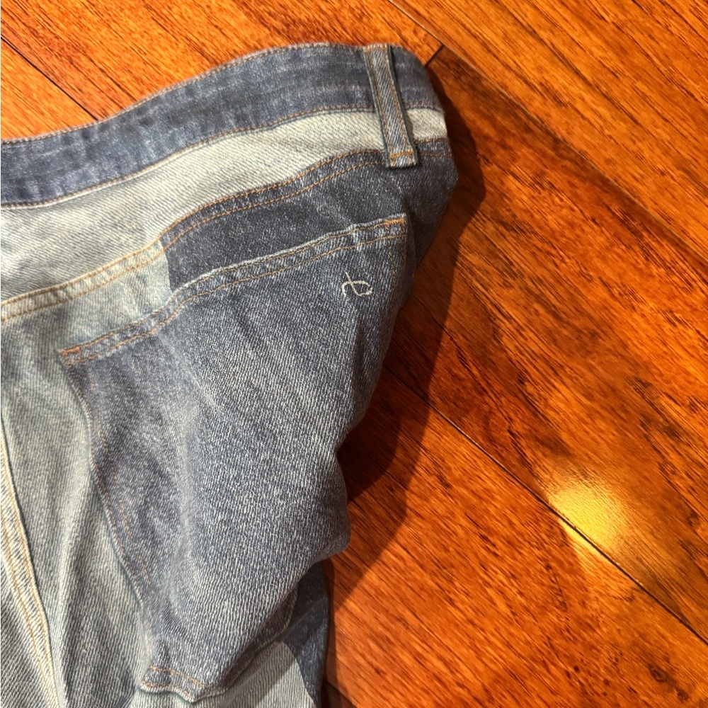 Rag & Bone Stretch Miramar Nina Cigarette Byron Patch Work Jeans in
Blue Size 32 - Picture 5 of 5